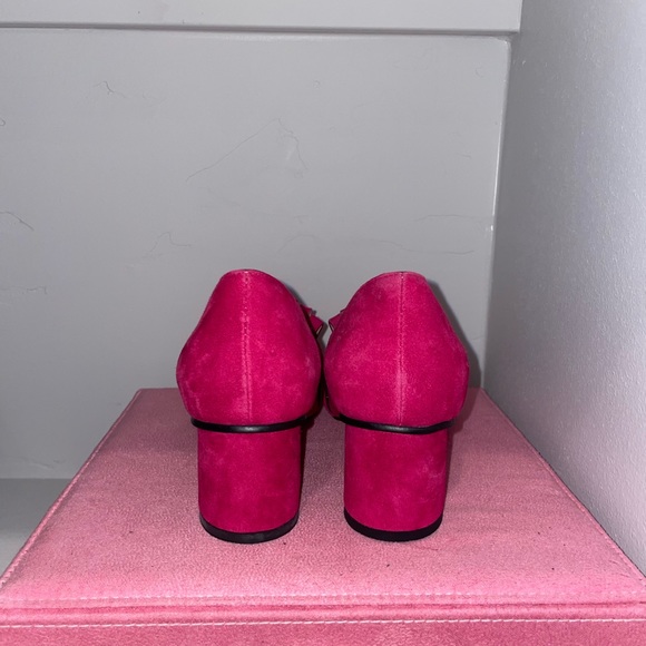 Pink suede loafers - Picture 3 of 5
